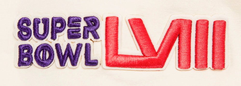 NFL NFL SUPERBOWL LVIII BOX LOGO SINGLE JERSEY MEN'S TEE (EGGSHELL)