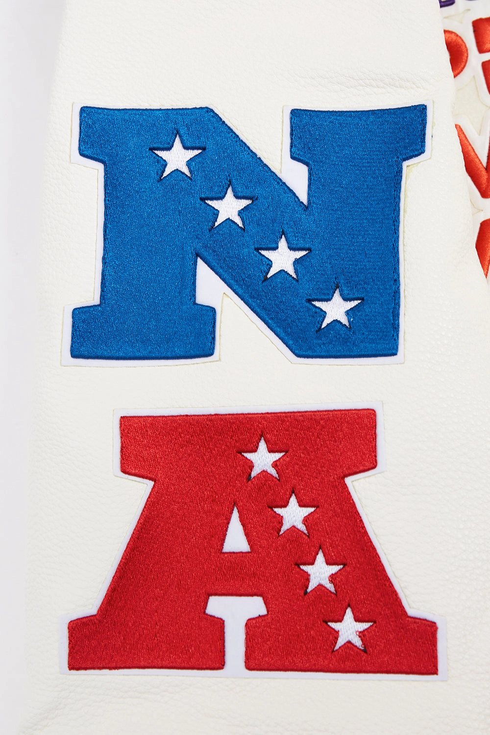NFL NFL SUPERBOWL LVIII MEN'S WOOL VARSITY JACKET (EGGSHELL)