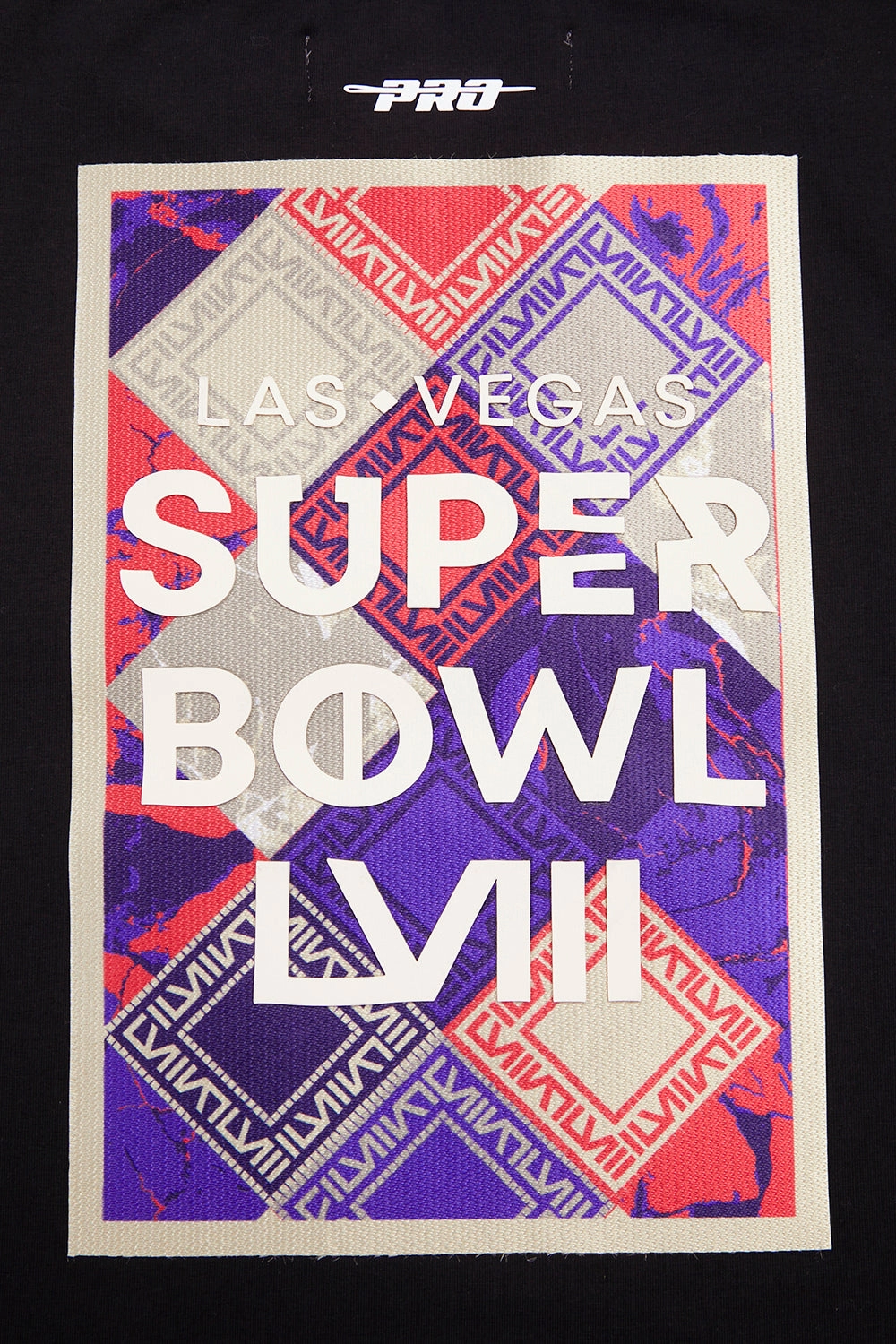 NFL NFL SUPERBOWL LVIII SINGLE JERSEY BOXY WOMEN'S TEE (BLACK)