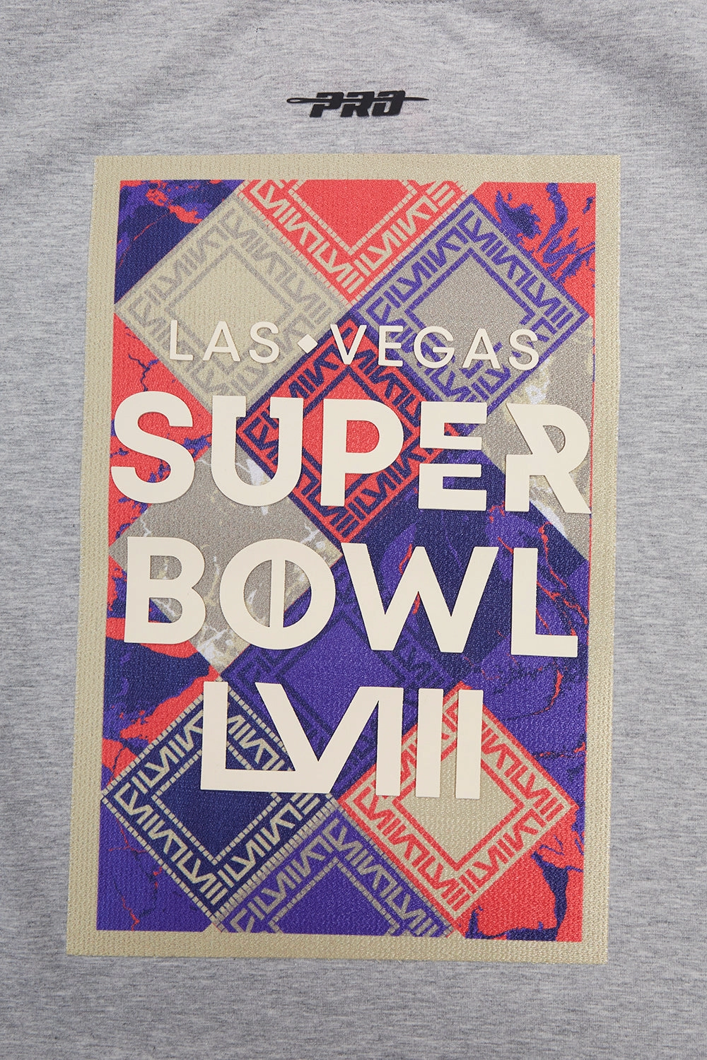 NFL NFL SUPERBOWL LVIII SINGLE JERSEY BOXY WOMEN'S TEE (HEATHER GREY)