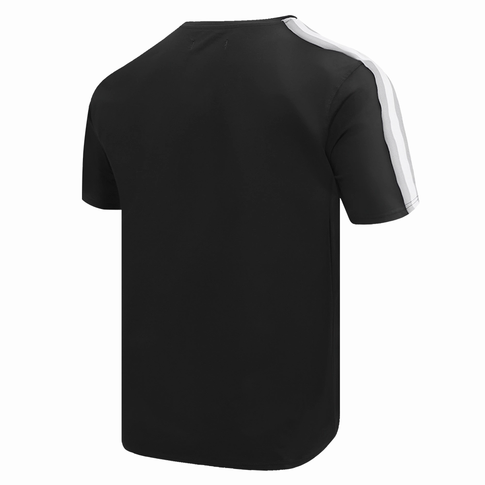 NFL OAKLAND RAIDERS RETRO CLASSIC MEN'S STRIPED TEE (BLACK/GREY)