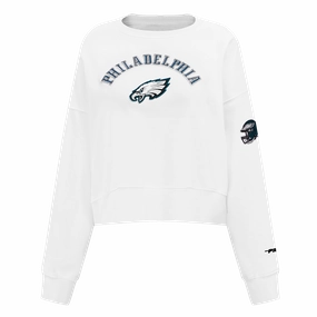 NFL PHILADELPHIA EAGLES CLASSIC WOMEN'S CREWNECK (WHITE)