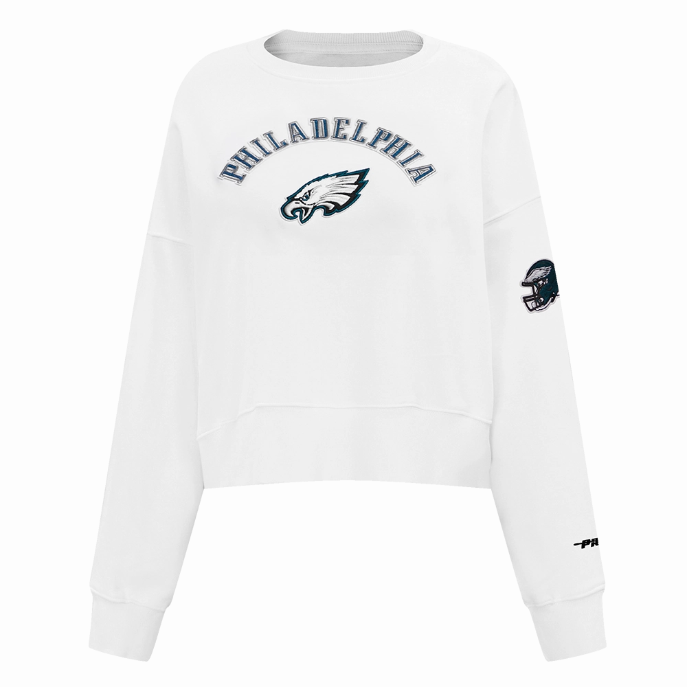 NFL PHILADELPHIA EAGLES CLASSIC WOMEN'S CREWNECK (WHITE)