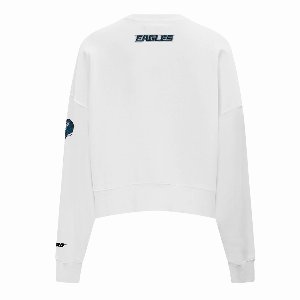 NFL PHILADELPHIA EAGLES CLASSIC WOMEN'S CREWNECK (WHITE)