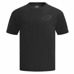 NFL PHILADELPHIA EAGLES NEUTRAL DROP SHOULDER MEN'S TEE (BLACK)