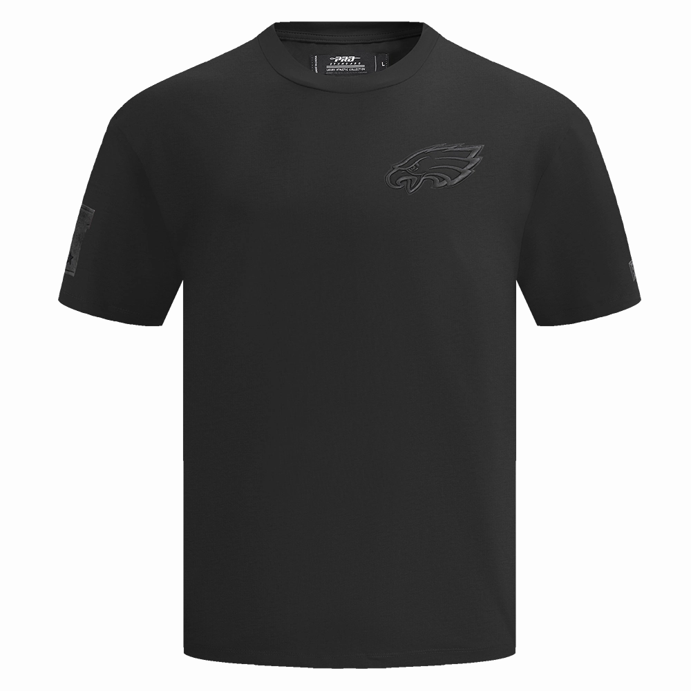 NFL PHILADELPHIA EAGLES NEUTRAL DROP SHOULDER MEN'S TEE (BLACK)