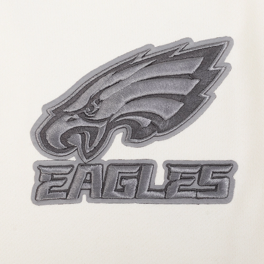 NFL PHILADELPHIA EAGLES REVERSE FRENCH TERRY MEN'S DROP SHOULDER FLC (EGGSHELL)