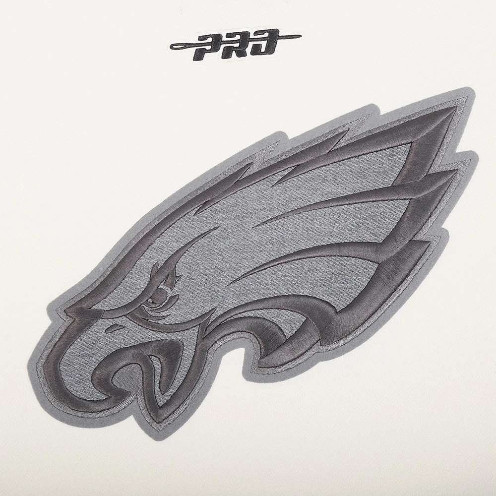 NFL PHILADELPHIA EAGLES REVERSE FRENCH TERRY MEN'S DROP SHOULDER FLC (EGGSHELL)