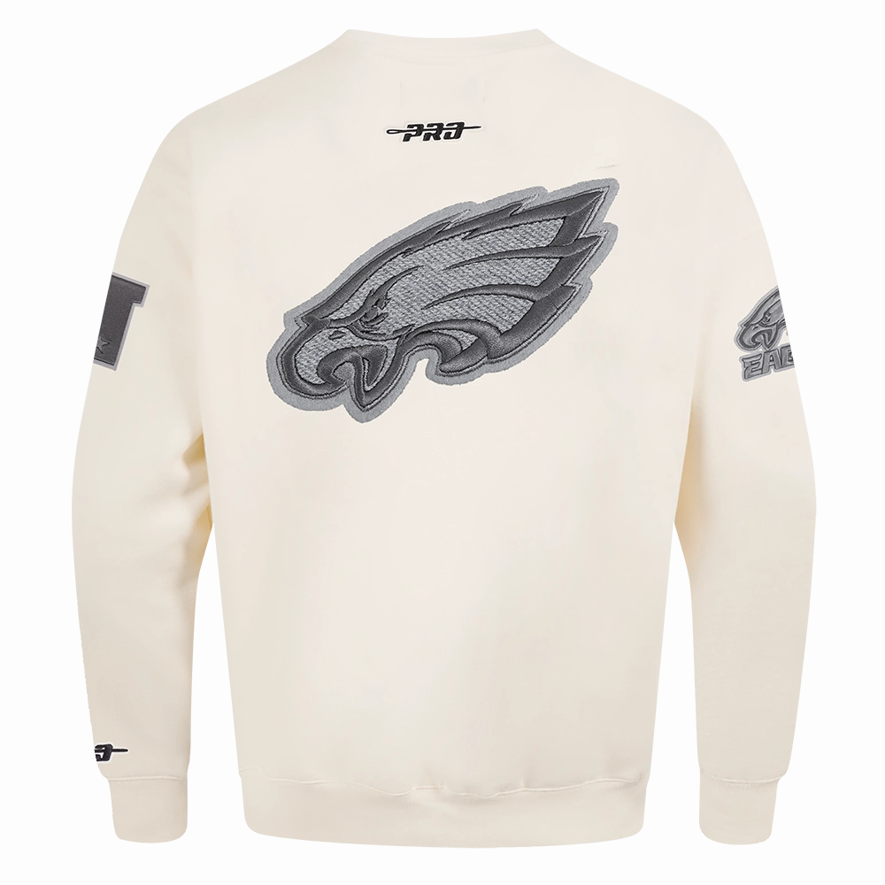 NFL PHILADELPHIA EAGLES REVERSE FRENCH TERRY MEN'S DROP SHOULDER FLC (EGGSHELL)