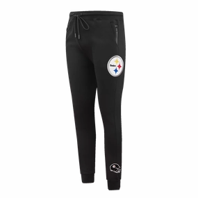NFL PITTSBURGH STEELERS CLASSIC CHENILLE MEN'S DK JOGGER (BLACK)