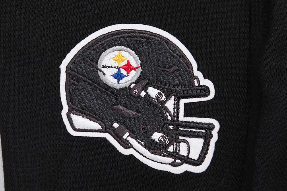NFL PITTSBURGH STEELERS CLASSIC CHENILLE MEN'S DK JOGGER (BLACK)
