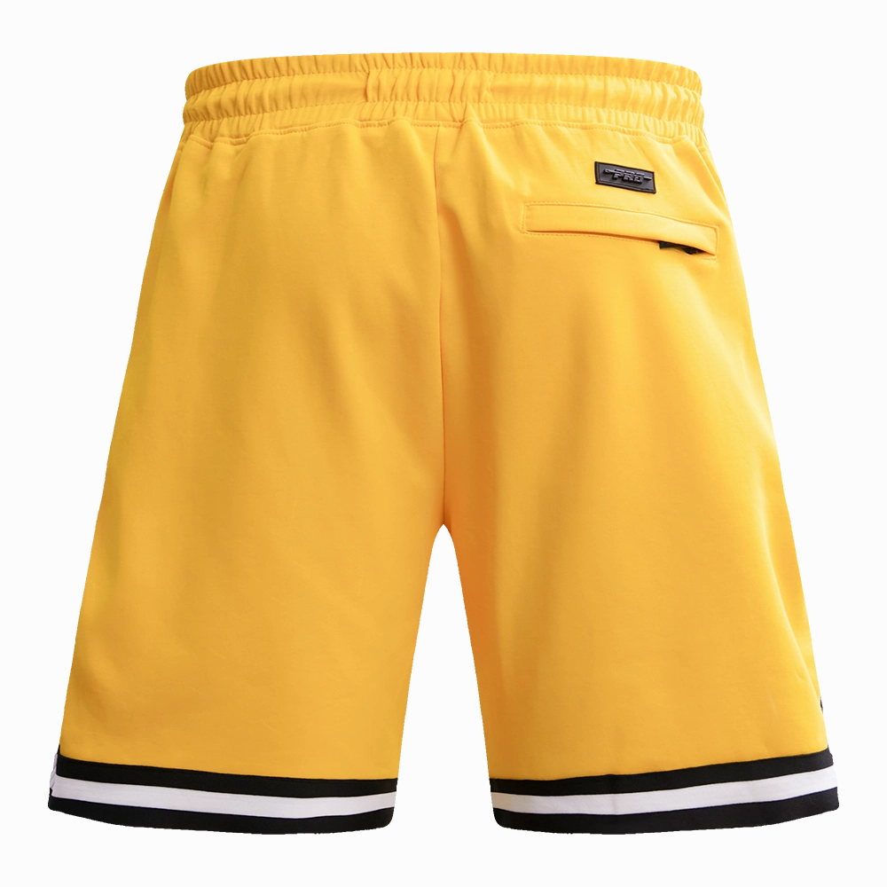 NFL PITTSBURGH STEELERS CLASSIC CHENILLE MEN'S DK SHORT (YELLOW/BLACK)