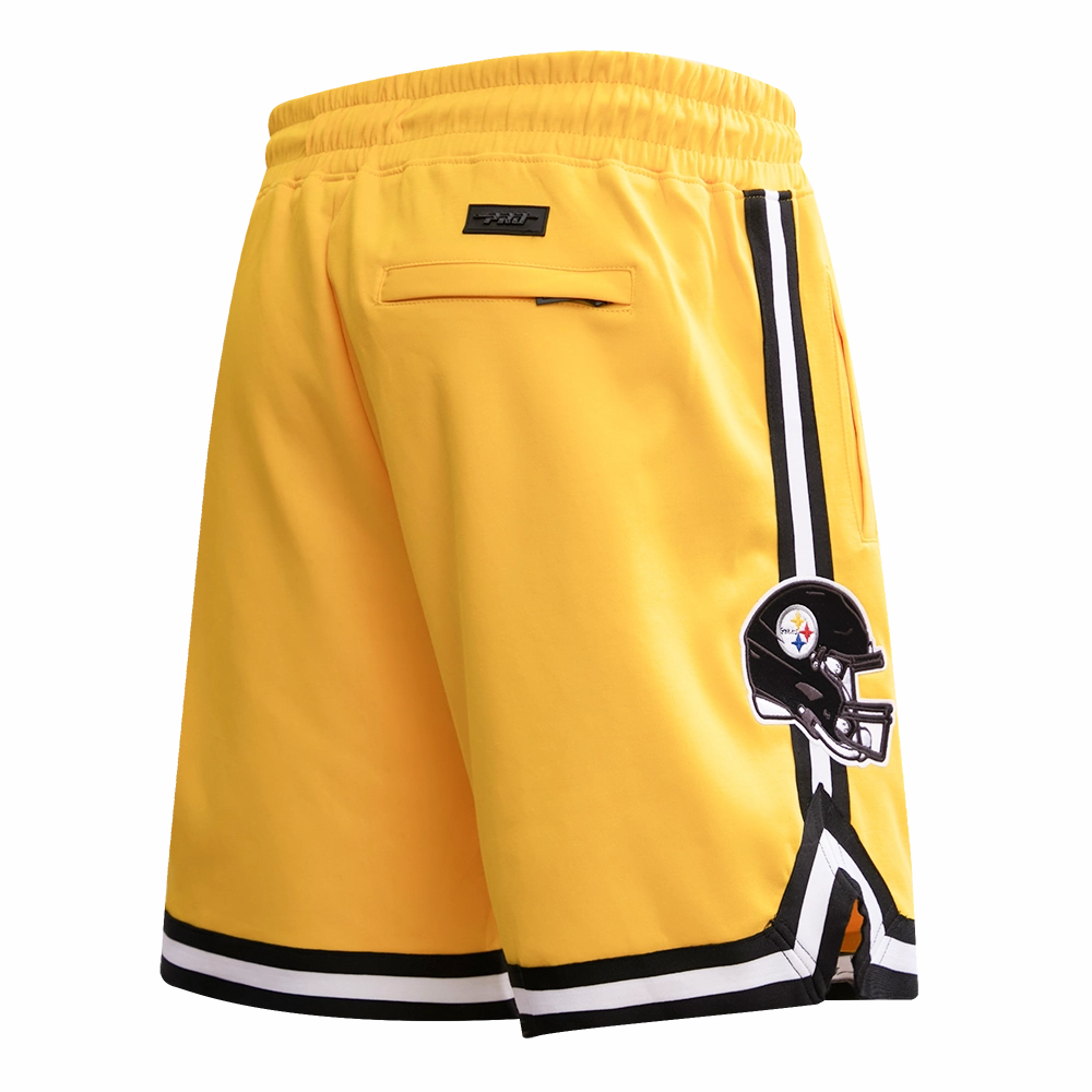 NFL PITTSBURGH STEELERS CLASSIC CHENILLE MEN'S DK SHORT (YELLOW/BLACK)