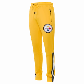 NFL PITTSBURGH STEELERS CLASSIC MEN'S DK TRACK PANT (YELLOW/BLACK)