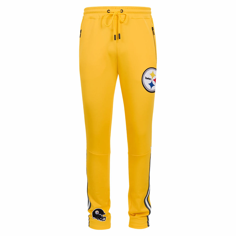NFL PITTSBURGH STEELERS CLASSIC MEN'S DK TRACK PANT (YELLOW/BLACK)