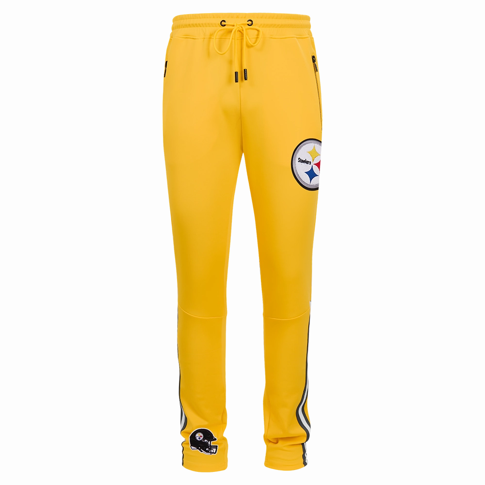 NFL PITTSBURGH STEELERS CLASSIC MEN'S DK TRACK PANT (YELLOW/BLACK)