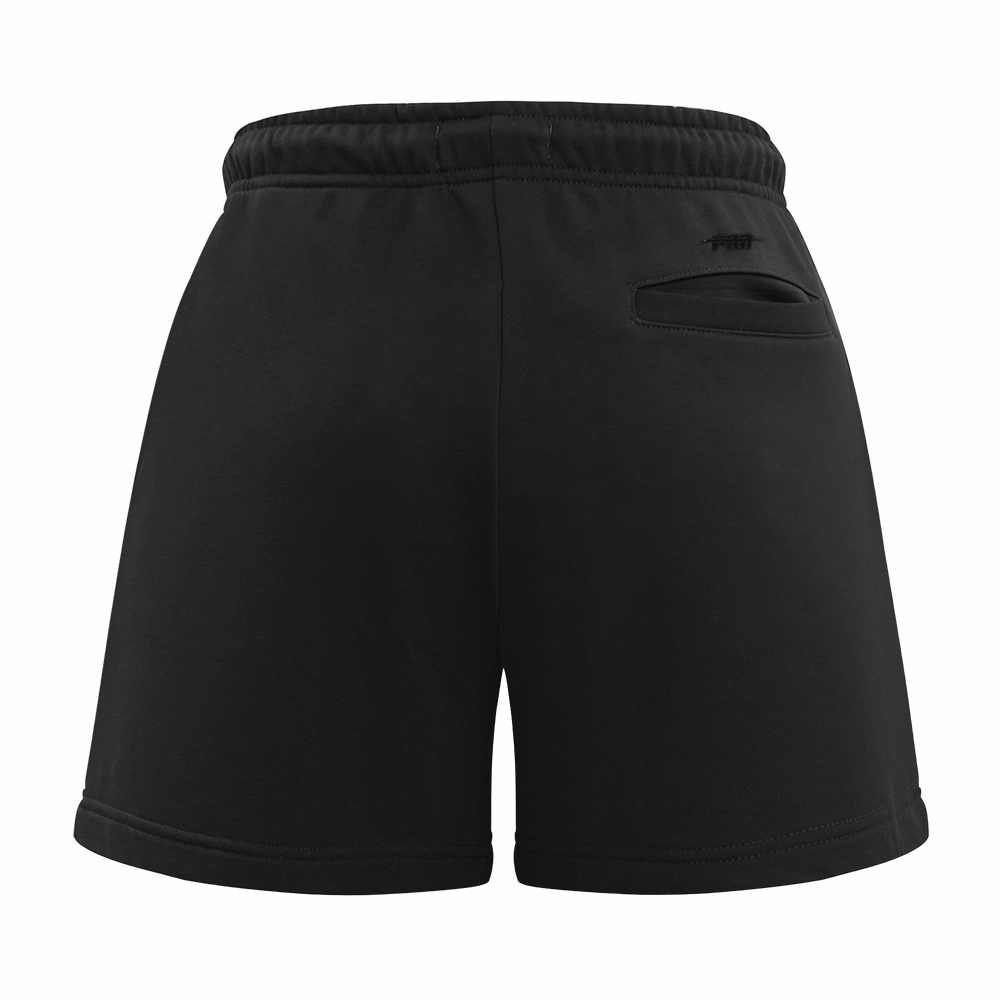 NFL PITTSBURGH STEELERS CLASSIC WOMEN'S FLEECE SHORT (BLACK)