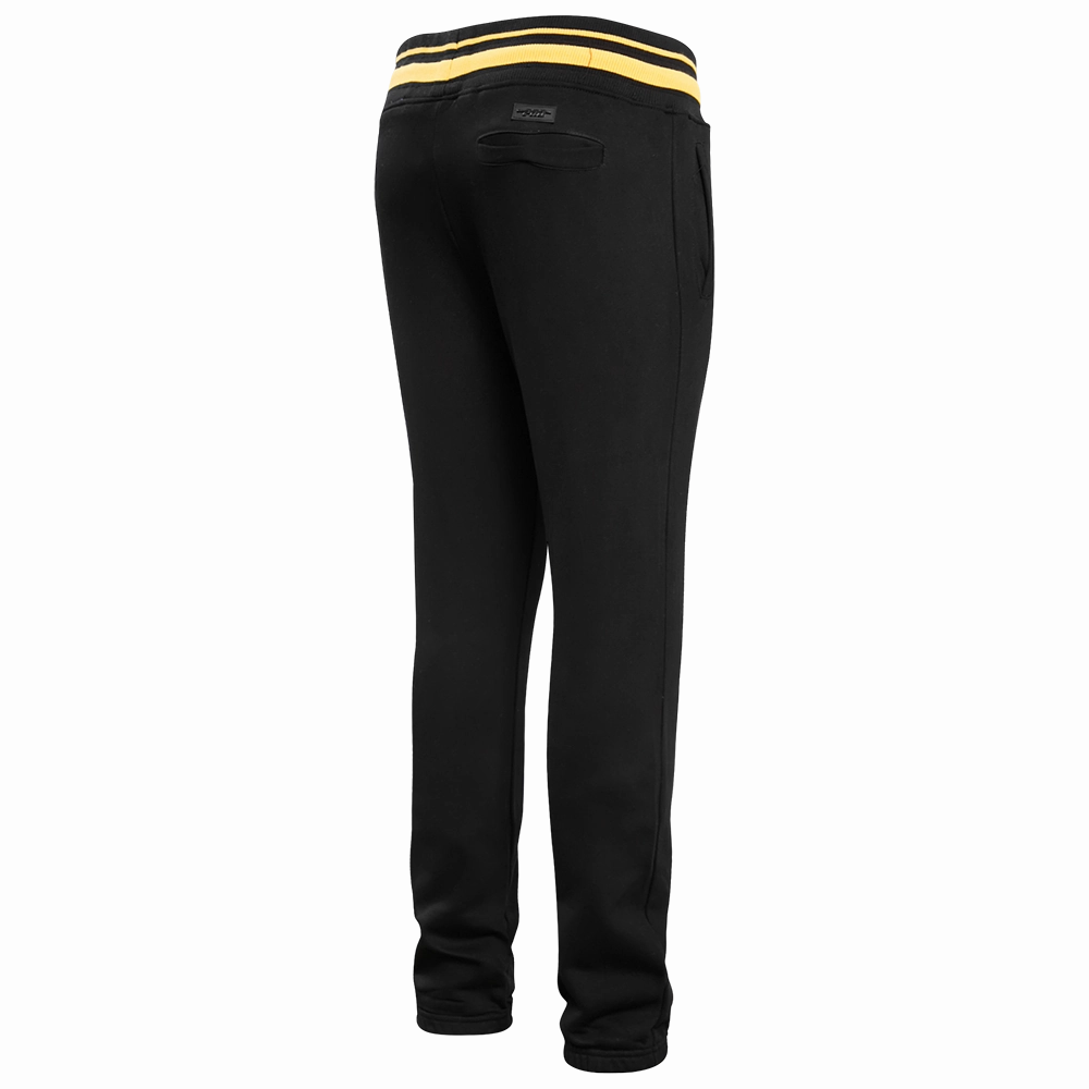 NFL PITTSBURGH STEELERS MASHUP MEN'S RIB SWEATPANT (BLACK/YELLOW)