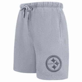 NFL PITTSBURGH STEELERS NEUTRAL MEN'S SHORT (DARK HEATHER GRAY)