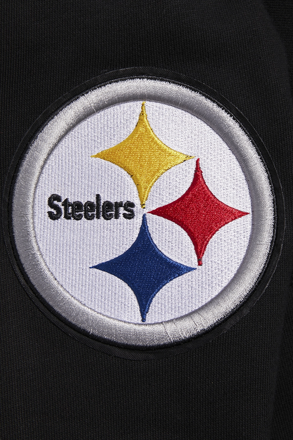 NFL PITTSBURGH STEELERS OLD ENGLISH MEN'S PO HOODIE (BLACK)