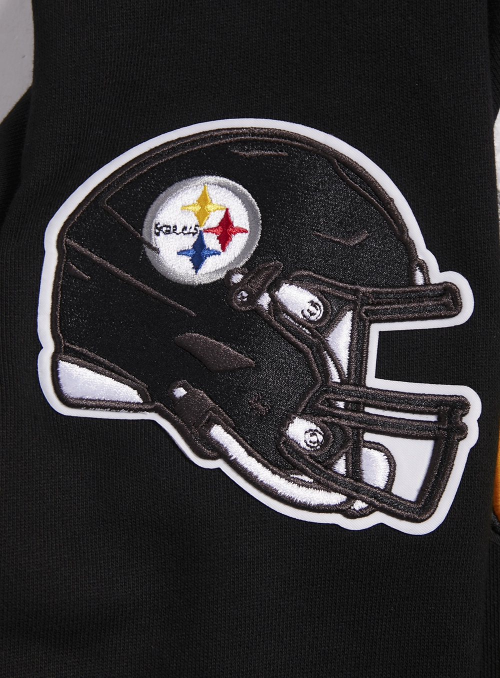 NFL PITTSBURGH STEELERS OLD ENGLISH MEN'S PO HOODIE (BLACK)