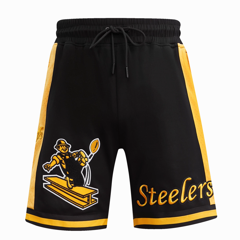 NFL PITTSBURGH STEELERS RETRO CLASSIC MEN'S 2.0 SHORT (BLACK/YELLOW)