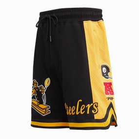 NFL PITTSBURGH STEELERS RETRO CLASSIC MEN'S 2.0 SHORT (BLACK/YELLOW)
