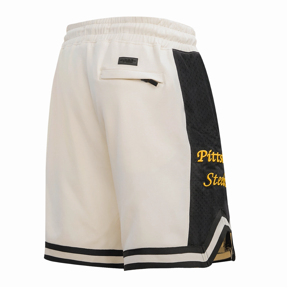NFL PITTSBURGH STEELERS RETRO CLASSIC MEN'S 2.0 SHORT (EGGSHELL/ BLACK)