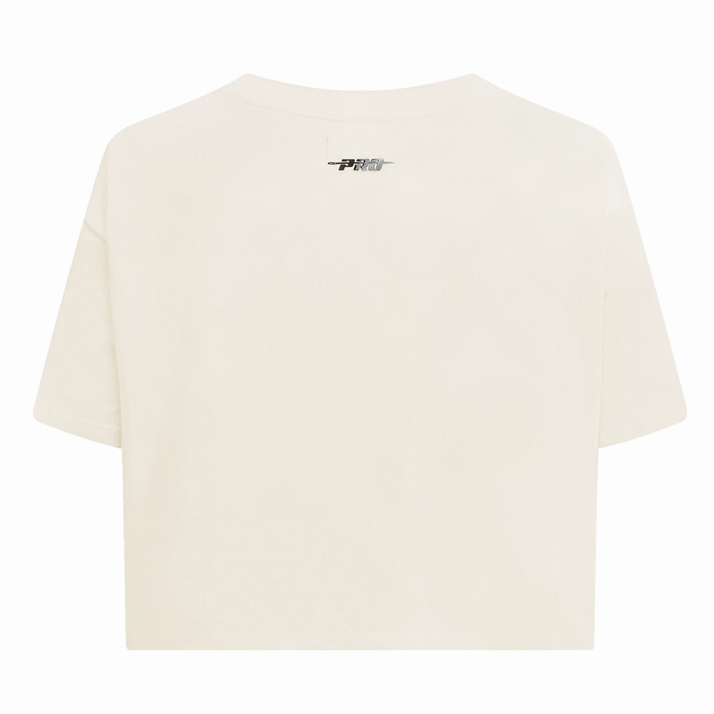 NFL PITTSBURGH STEELERS RETRO CLASSIC WOMEN'S BOXY TEE (EGGSHELL)