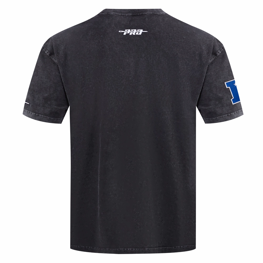 NFL SAN FRANCISCO 49ERS CHROME MEN'S COTTON JERSEY DROP SHOULDER TEE (WASHED BLACK)