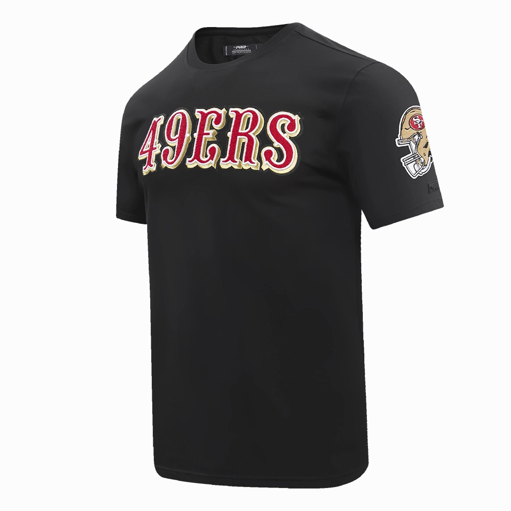 NFL SAN FRANCISCO 49ERS CLASSIC CHENILLE   TEE (BLACK)
