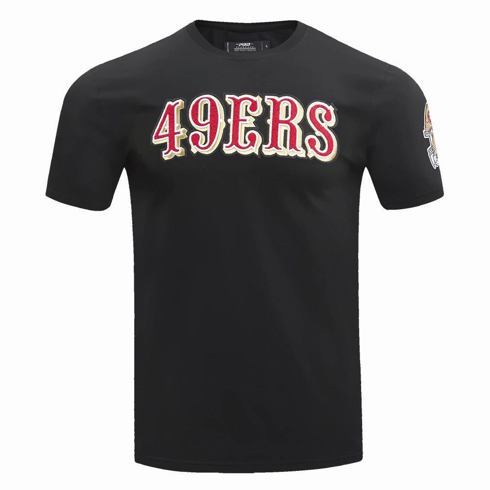 NFL SAN FRANCISCO 49ERS CLASSIC CHENILLE   TEE (BLACK)