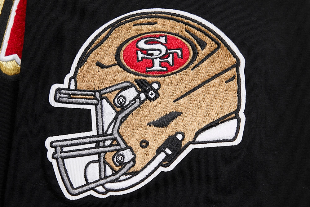 NFL SAN FRANCISCO 49ERS CLASSIC CHENILLE   TEE (BLACK)