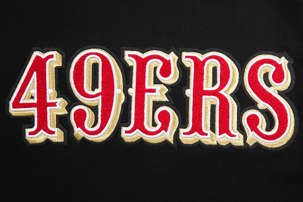 NFL SAN FRANCISCO 49ERS CLASSIC CHENILLE   TEE (BLACK)