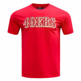 NFL SAN FRANCISCO 49ERS CLASSIC CHENILLE   TEE (RED)