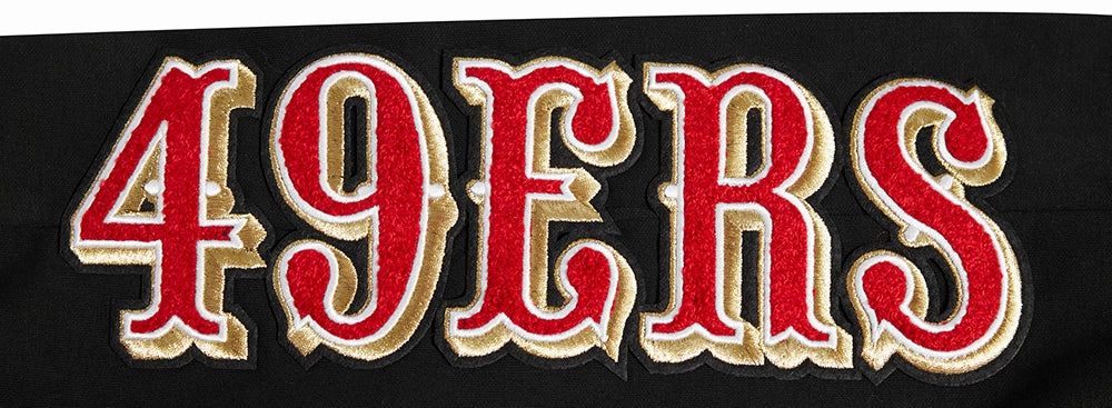 NFL SAN FRANCISCO 49ERS CLASSIC CHENILLE DK JOGGER (BLACK)