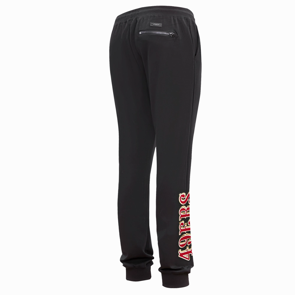 NFL SAN FRANCISCO 49ERS CLASSIC CHENILLE DK JOGGER (BLACK)