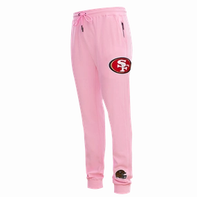 NFL SAN FRANCISCO 49ERS CLASSIC CHENILLE DK JOGGER (PINK)