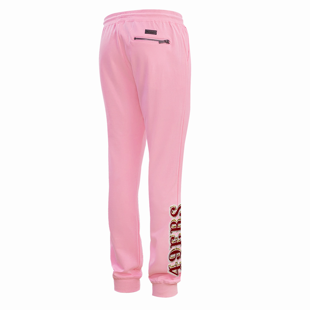 NFL SAN FRANCISCO 49ERS CLASSIC CHENILLE DK JOGGER (PINK)
