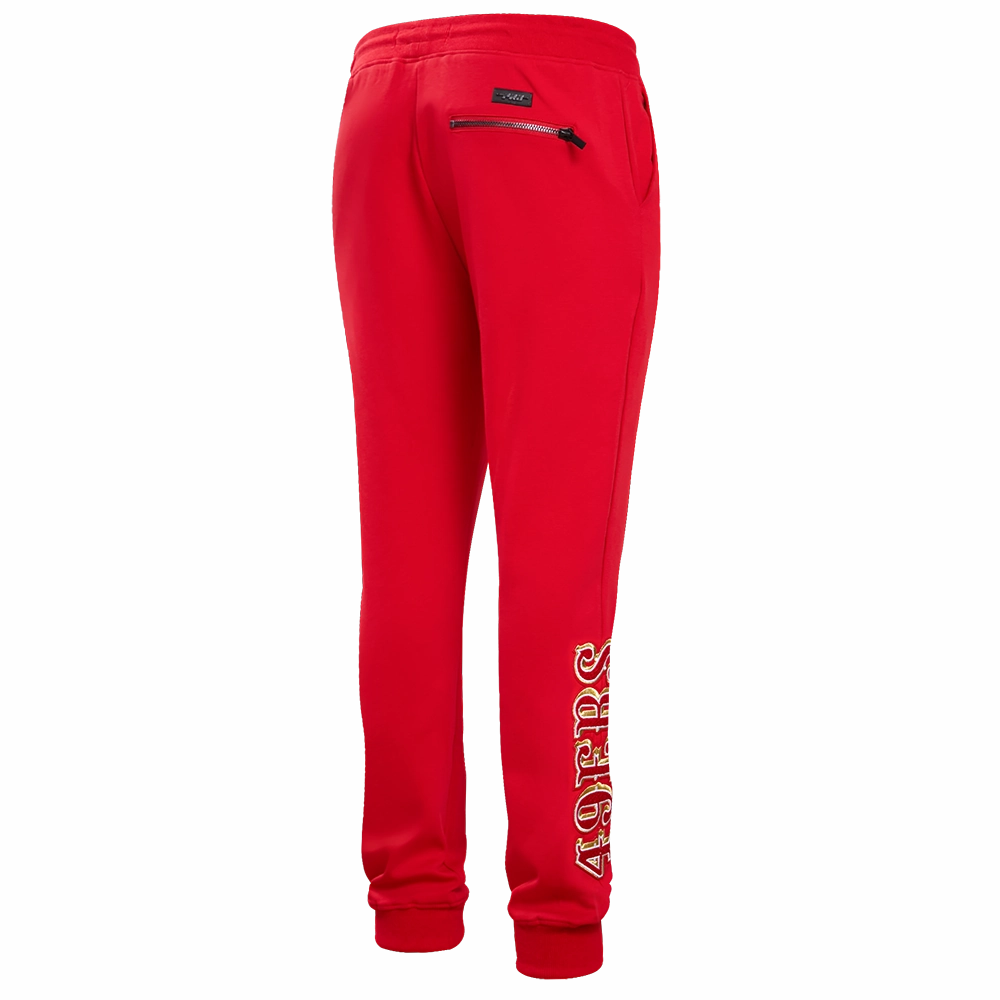 NFL SAN FRANCISCO 49ERS CLASSIC CHENILLE DK JOGGER (RED)