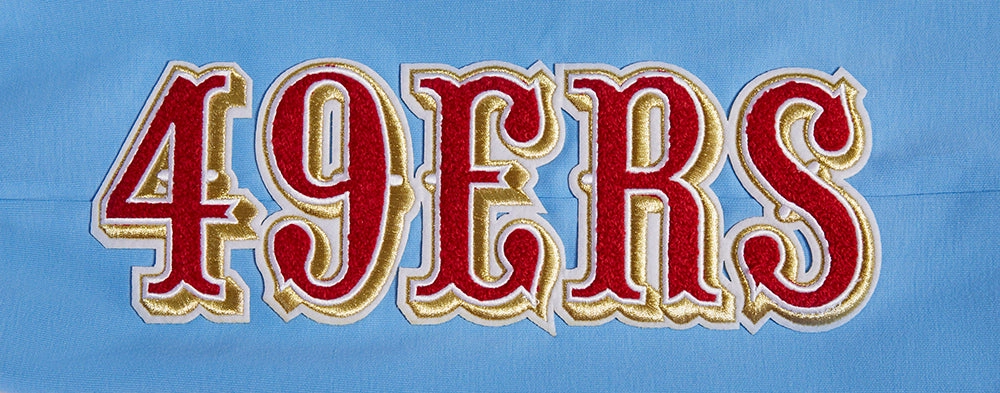 NFL SAN FRANCISCO 49ERS CLASSIC CHENILLE DK JOGGER (UNIVERSITY BLUE)