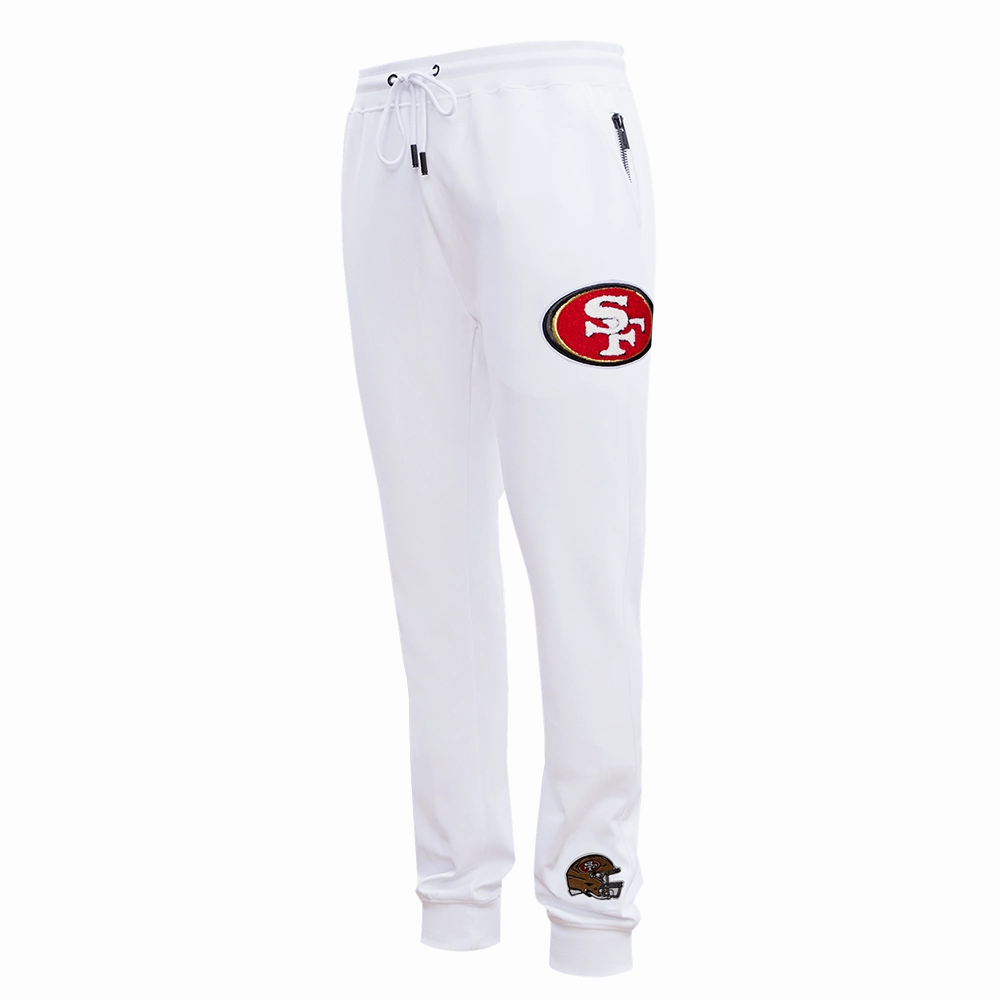 NFL SAN FRANCISCO 49ERS CLASSIC CHENILLE DK JOGGER (WHITE)