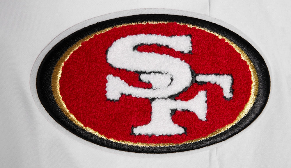 NFL SAN FRANCISCO 49ERS CLASSIC CHENILLE DK JOGGER (WHITE)