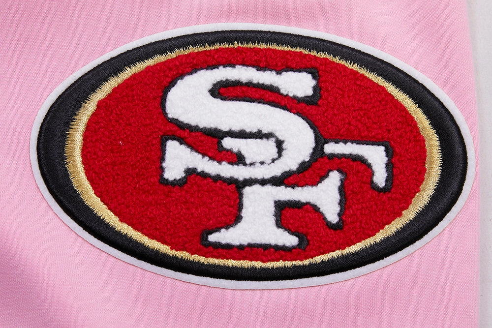 NFL SAN FRANCISCO 49ERS CLASSIC CHENILLE DK SHORT (PINK)