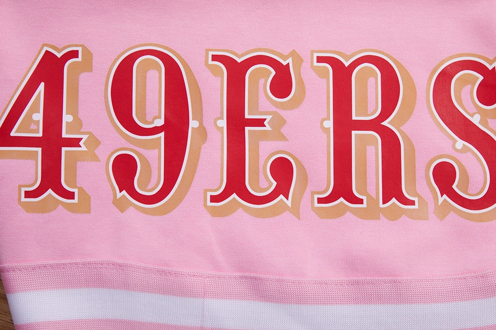 NFL SAN FRANCISCO 49ERS CLASSIC CHENILLE DK SHORT (PINK)