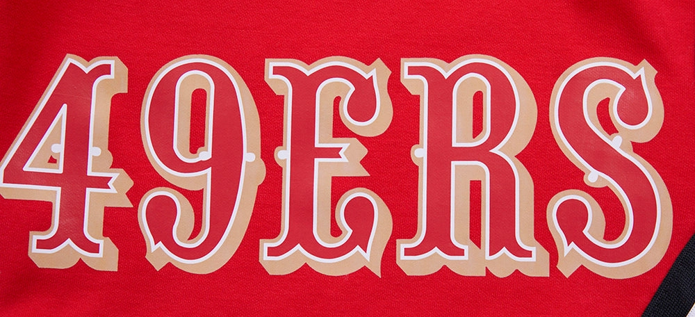 NFL SAN FRANCISCO 49ERS CLASSIC CHENILLE DK SHORT (RED)