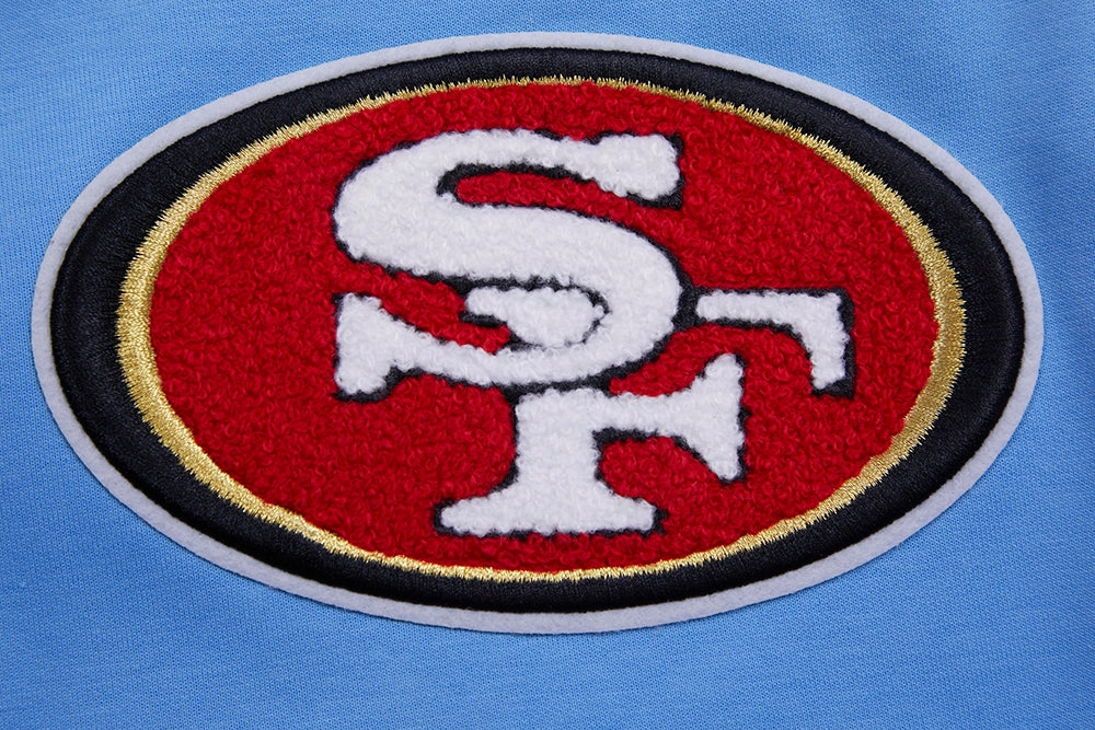 NFL SAN FRANCISCO 49ERS CLASSIC CHENILLE DK SHORT (UNIVERSITY BLUE)