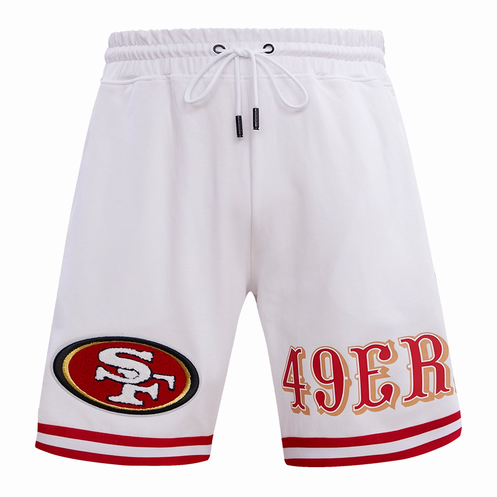 NFL SAN FRANCISCO 49ERS CLASSIC CHENILLE DK SHORT (WHITE)