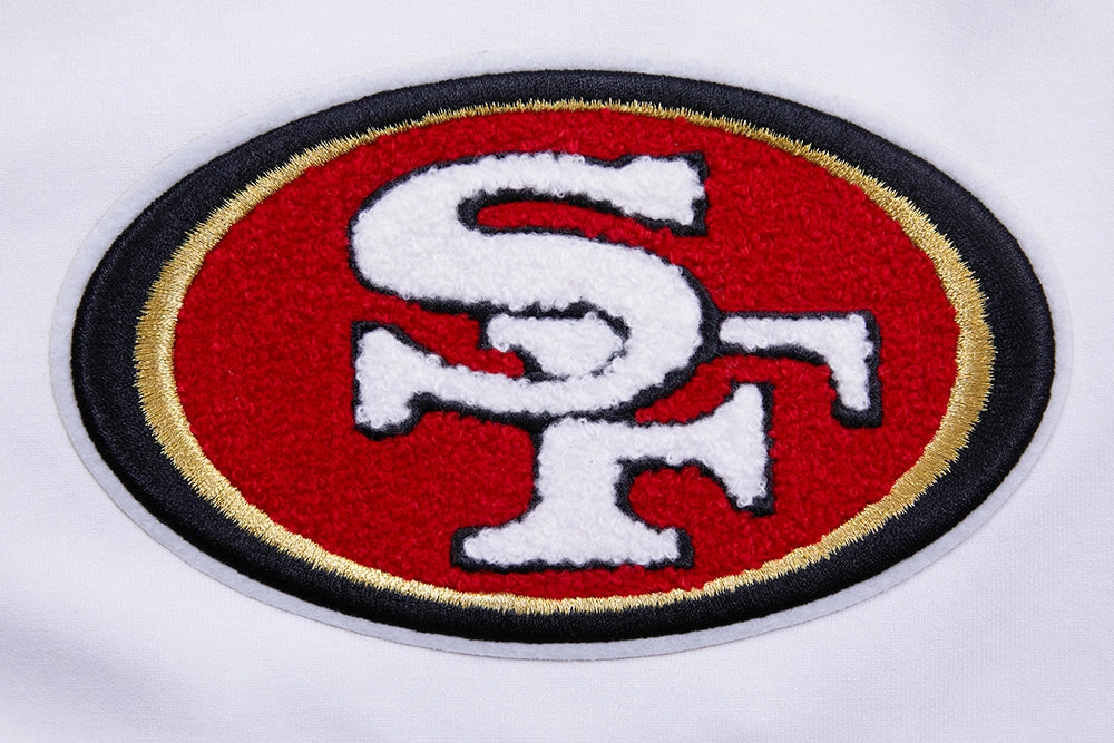 NFL SAN FRANCISCO 49ERS CLASSIC CHENILLE DK SHORT (WHITE)