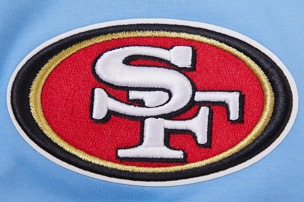 NFL SAN FRANCISCO 49ERS CLASSIC CHENILLE DOUBLE KNIT TEE (UNIVERSITY BLUE)